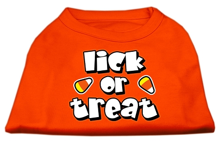 Lick or Treat Screen Print Shirts Orange Sm